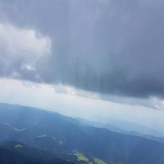 Flugwegposition um 10:55:33: Aufgenommen in der Nähe von Gemeinde Gaal, Österreich in 2407 Meter